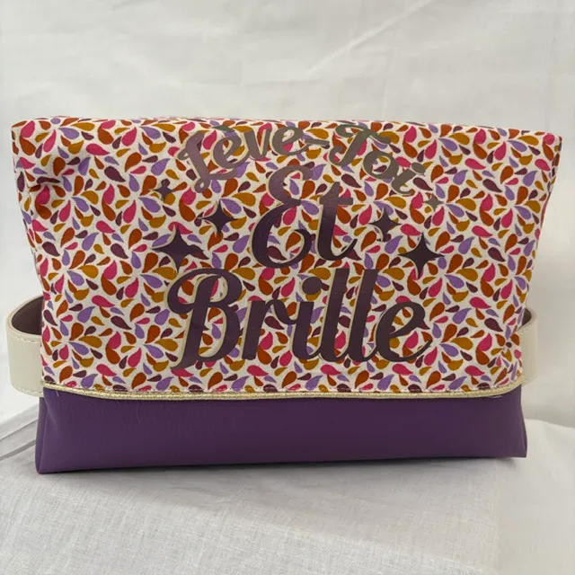 Trousse de toilette Cube - Brille | Pivoine et Coton