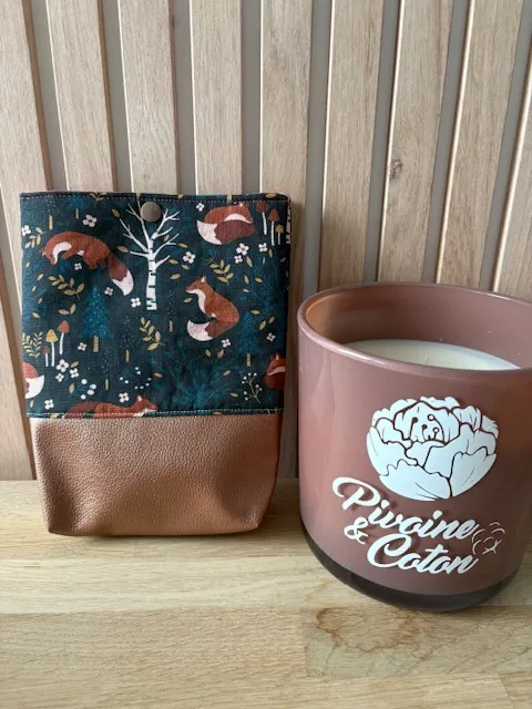 Protection livre de poche (17) | Pivoine et Coton
