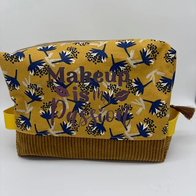Trousse de toilette Cube - Brille (3) | Pivoine et Coton